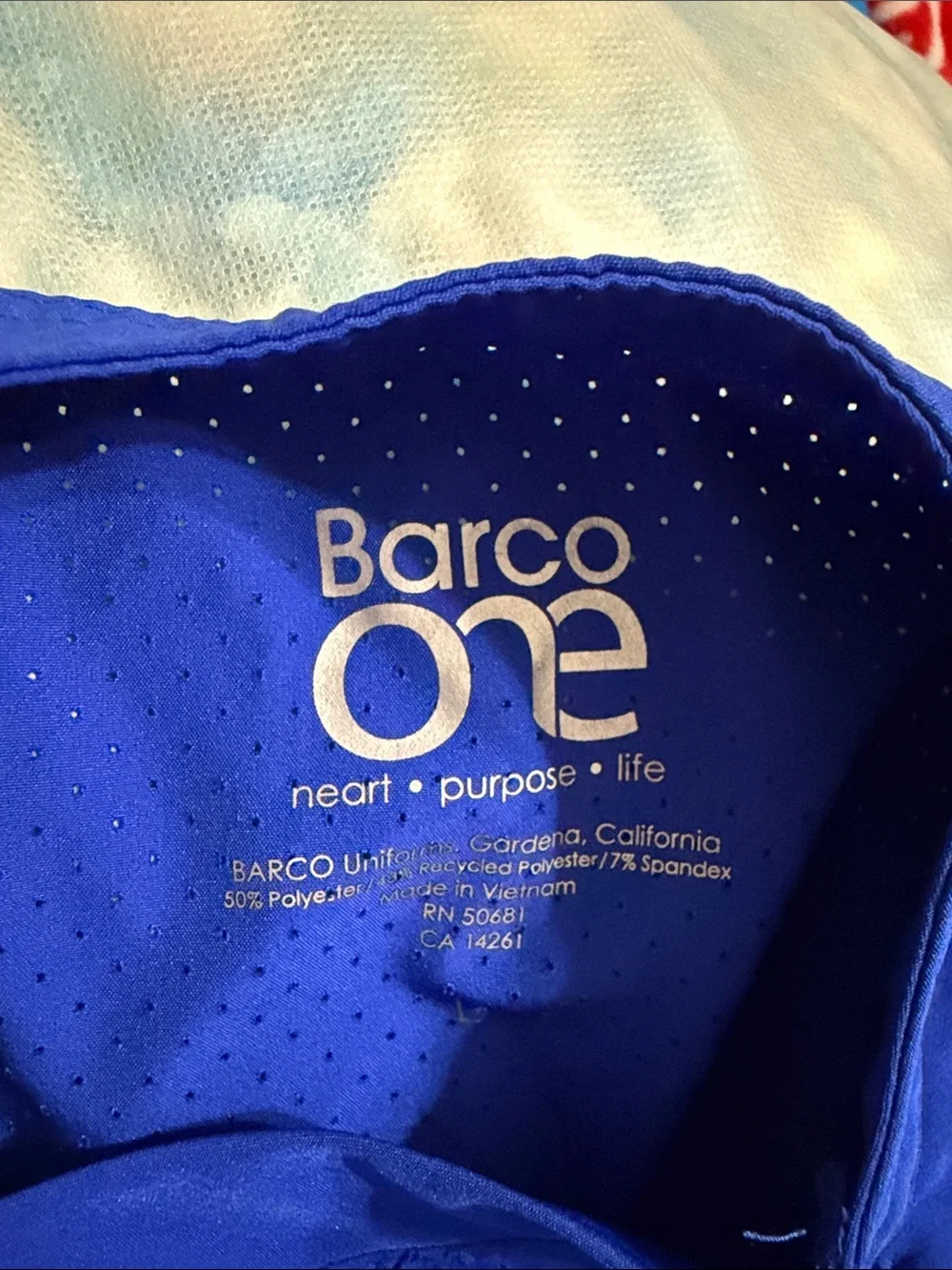 Barco Uniforms Royal Blue V-Neck Short Sleeve Scrub Top